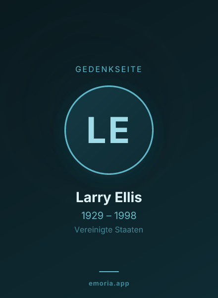 Gedenkportrait von Larry Ellis