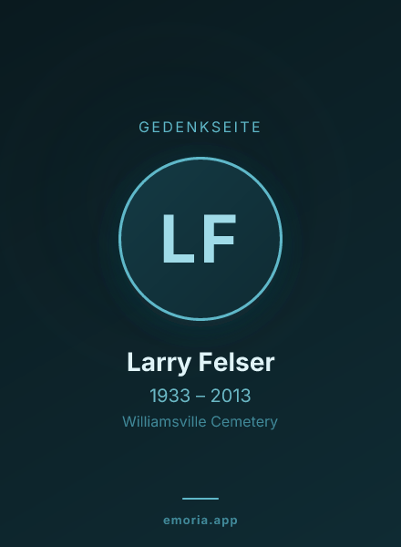 Gedenkportrait von Larry Felser