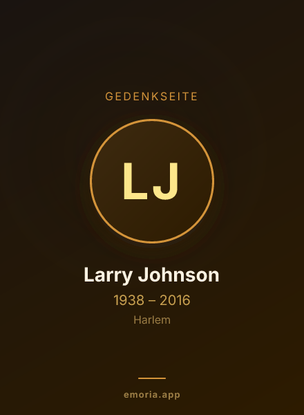 Gedenkportrait von Larry Johnson