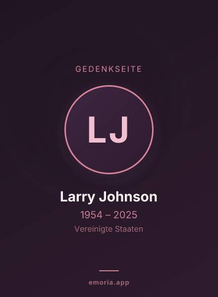 Gedenkportrait von Larry Johnson