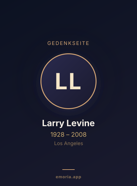 Gedenkportrait von Larry Levine