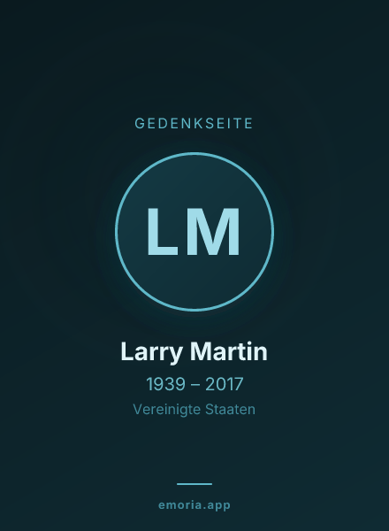 Gedenkportrait von Larry Martin