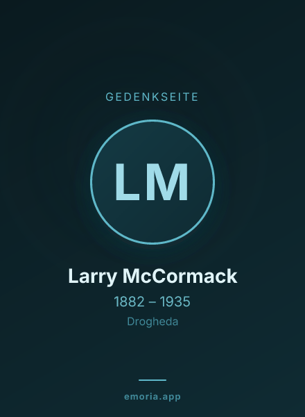 Gedenkportrait von Larry McCormack