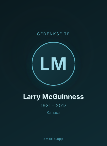 Gedenkportrait von Larry McGuinness