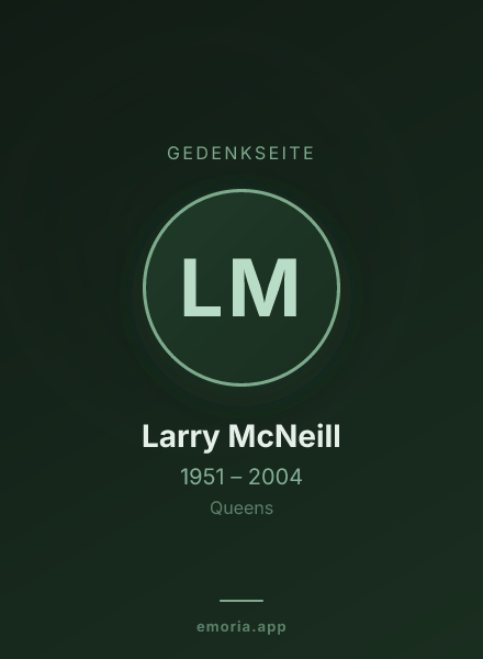 Gedenkportrait von Larry McNeill