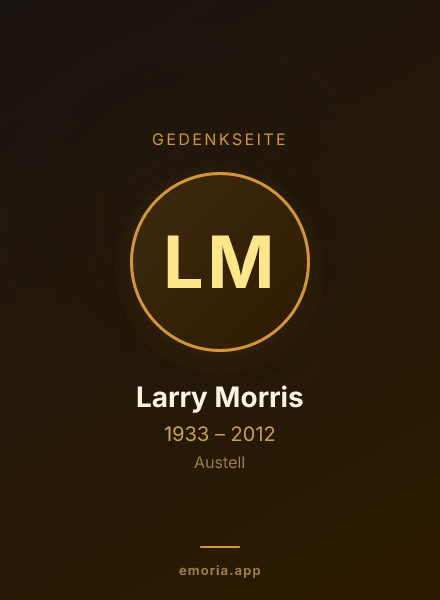 Gedenkportrait von Larry Morris