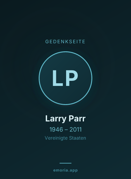 Gedenkportrait von Larry Parr