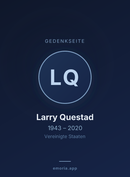 Gedenkportrait von Larry Questad