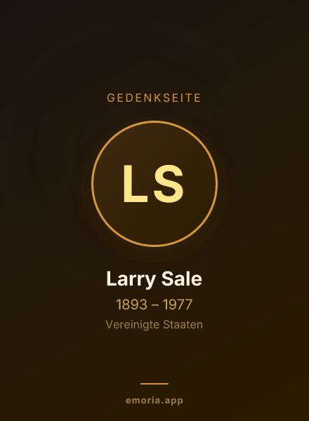 Gedenkportrait von Larry Sale