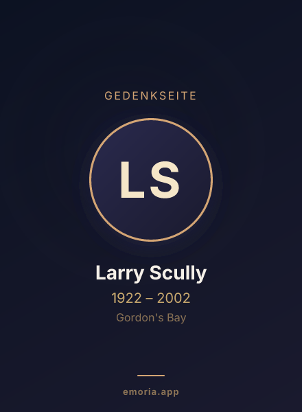 Gedenkportrait von Larry Scully