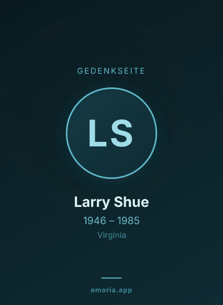 Gedenkportrait von Larry Shue