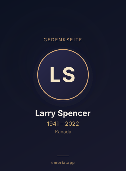 Gedenkportrait von Larry Spencer