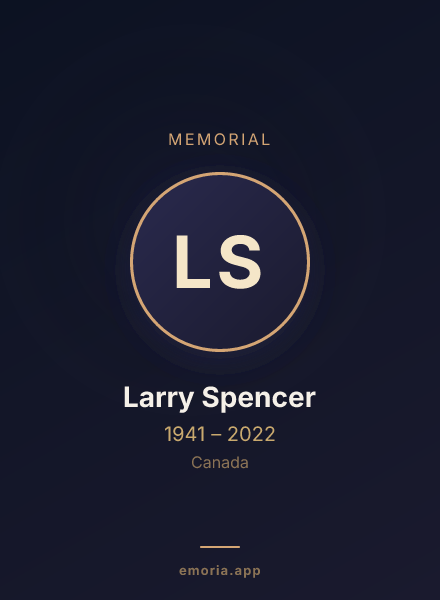 Memorial portrait of Larry Spencer