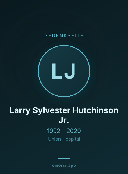 Gedenkportrait von Larry Sylvester Hutchinson Jr.