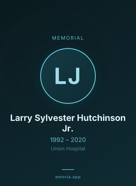 Memorial portrait of Larry Sylvester Hutchinson Jr.