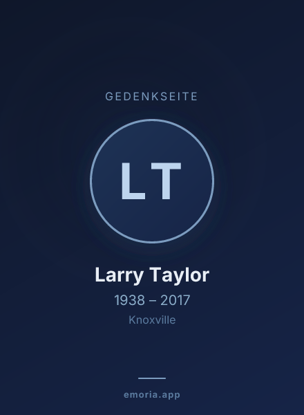 Gedenkportrait von Larry Taylor