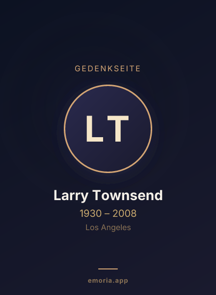 Gedenkportrait von Larry Townsend
