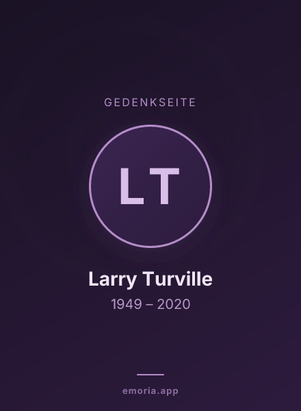 Gedenkportrait von Larry Turville