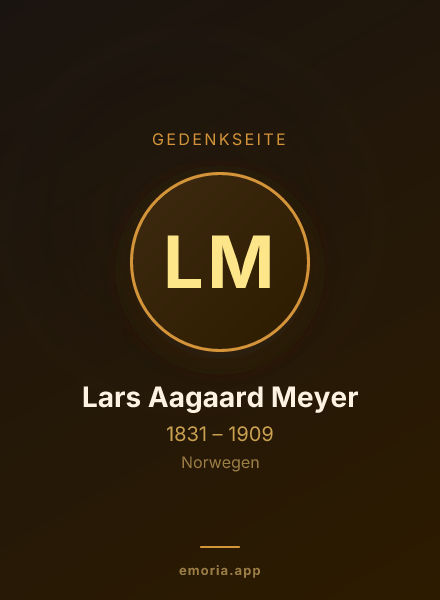 Gedenkportrait von Lars Aagaard Meyer