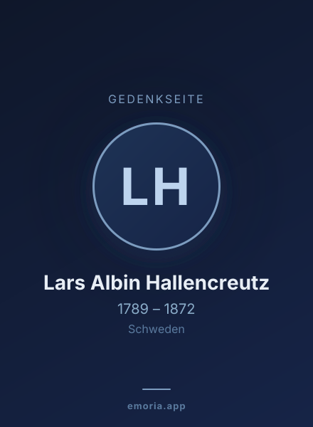 Gedenkportrait von Lars Albin Hallencreutz