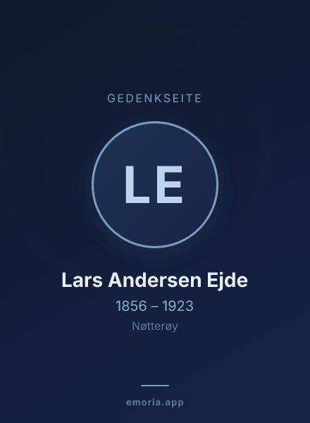Gedenkportrait von Lars Andersen Ejde