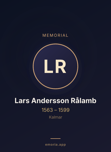 Memorial portrait of Lars Andersson Rålamb