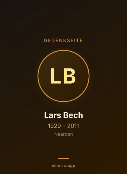 Gedenkportrait von Lars Bech
