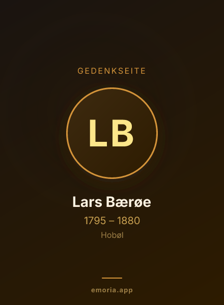 Gedenkportrait von Lars Bærøe