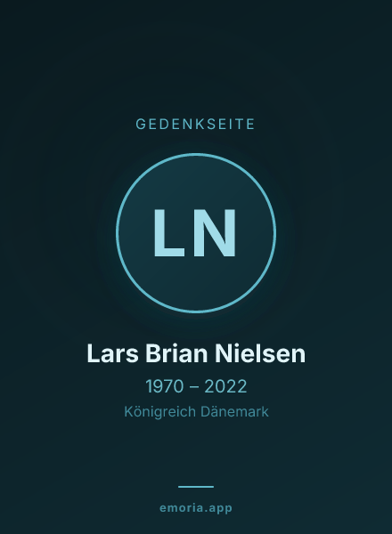 Gedenkportrait von Lars Brian Nielsen