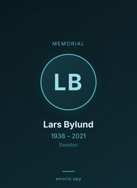 Memorial portrait of Lars Bylund