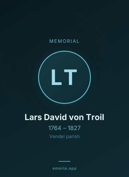 Memorial portrait of Lars David von Troil