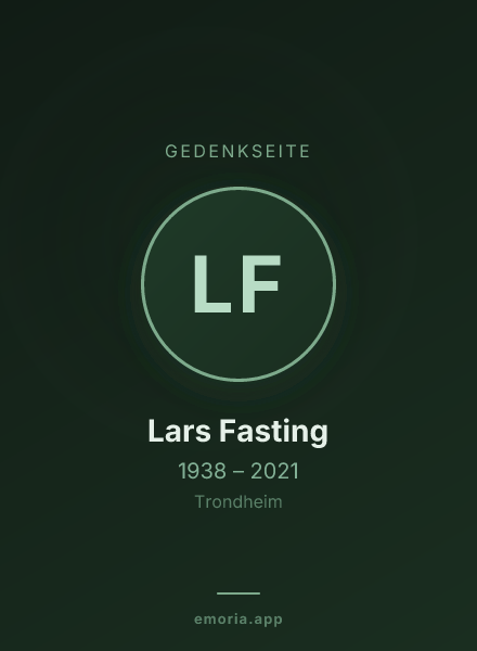 Gedenkportrait von Lars Fasting