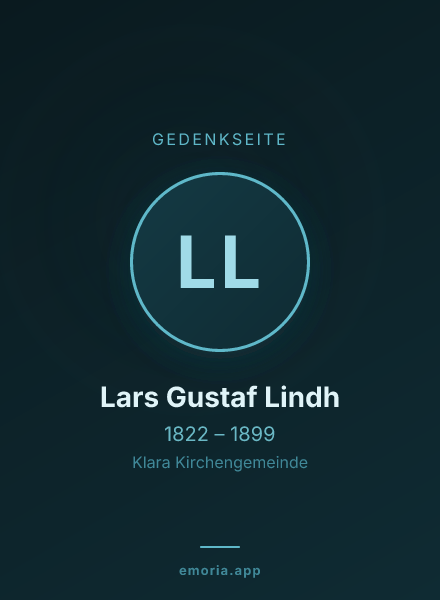 Gedenkportrait von Lars Gustaf Lindh