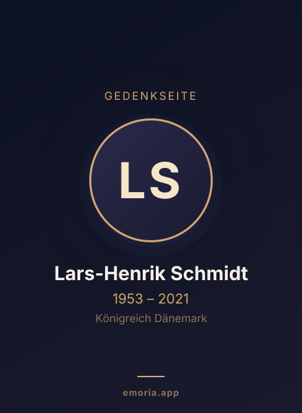 Gedenkportrait von Lars-Henrik Schmidt