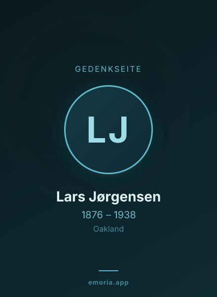 Gedenkportrait von Lars Jørgensen
