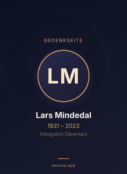 Gedenkportrait von Lars Mindedal