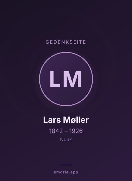 Gedenkportrait von Lars Møller
