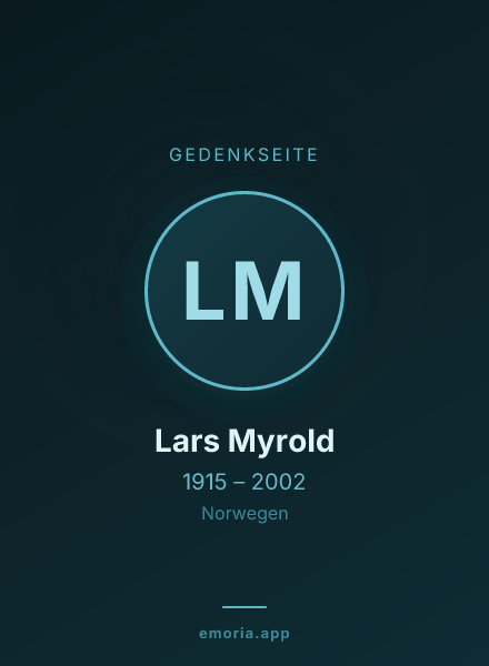 Gedenkportrait von Lars Myrold