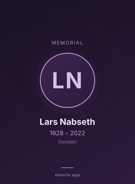 Memorial portrait of Lars Nabseth