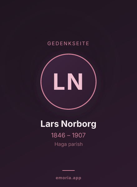Gedenkportrait von Lars Norborg