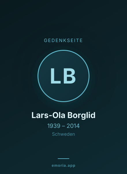 Gedenkportrait von Lars-Ola Borglid