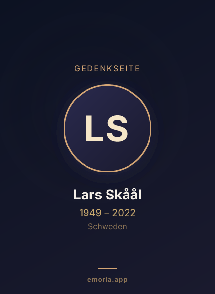 Gedenkportrait von Lars Skåål