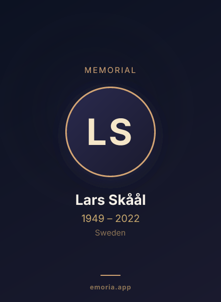 Memorial portrait of Lars Skåål