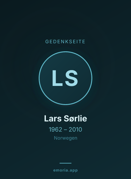 Gedenkportrait von Lars Sørlie