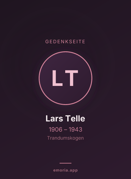 Gedenkportrait von Lars Telle