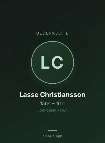 Gedenkportrait von Lasse Christiansson