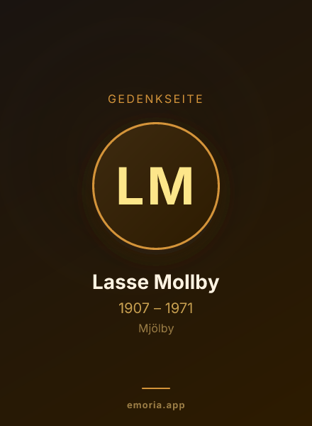 Gedenkportrait von Lasse Mollby