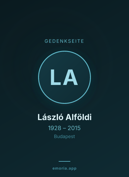 Gedenkportrait von László Alföldi