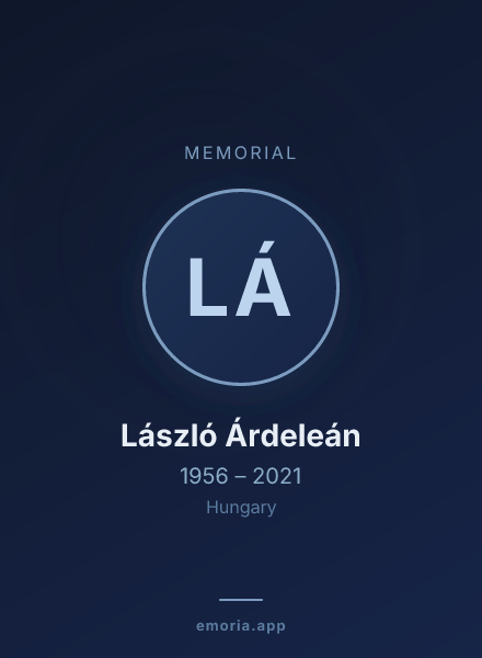 Memorial portrait of László Árdeleán