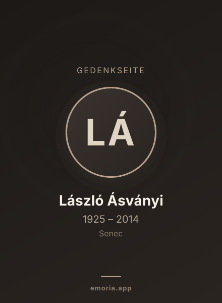 Gedenkportrait von László Ásványi